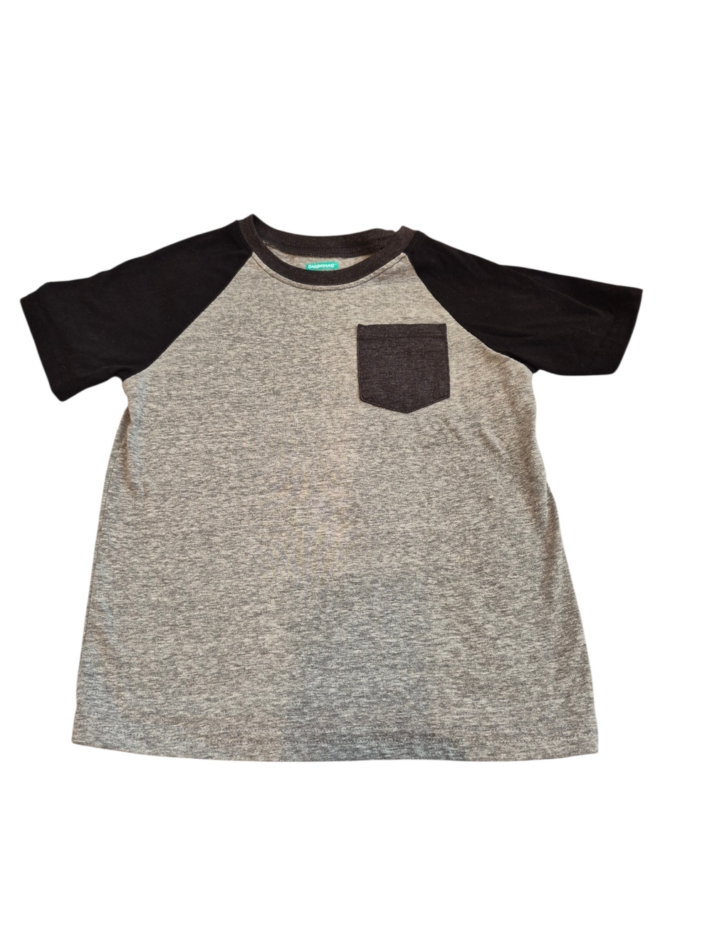 Garanimals Heather Gray Tee with Black Raglan Sleeves